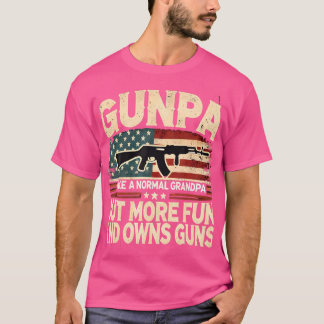 T-shirt Gunpa Comme Un Grand-Père Normal Mais Plus Amusant
