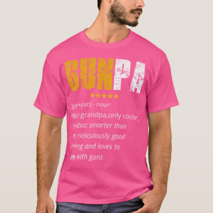 T-shirt Gunpa Gun Grand-père Funny Gunpa Définition Gunpa
