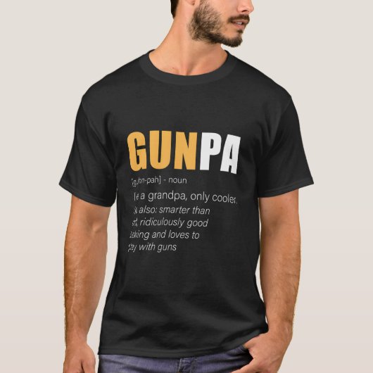 T-shirt Gunpa Gun Grandpa Nouveauté (Devant)