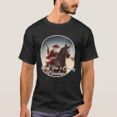 T-shirt Gunslinger Santa Claus équitation Cheval Noël (Devant)