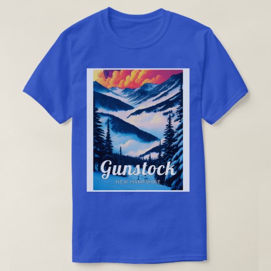 T-shirt Gunstock ski New Hampshire (Design devant)