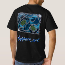 gupparr_art chemise à col de serpent noir