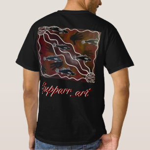 T-shirt gupparr_art chemise de poisson juif noir