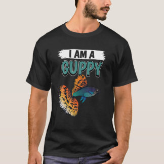 T-shirt Guppies Citer Poisson Aquarium Propriétaire Je Sui