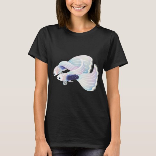 T-shirt Guppy smoking blanc (Devant)