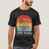 T-shirt Guru de Code - Manger, Dormir, Coder, Répéter (Devant)