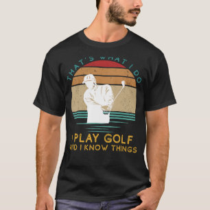 T-shirt Guru de golf : Swings & Witty Insights Amusant Tee