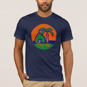 T-shirt Gush Katif vit obscurité