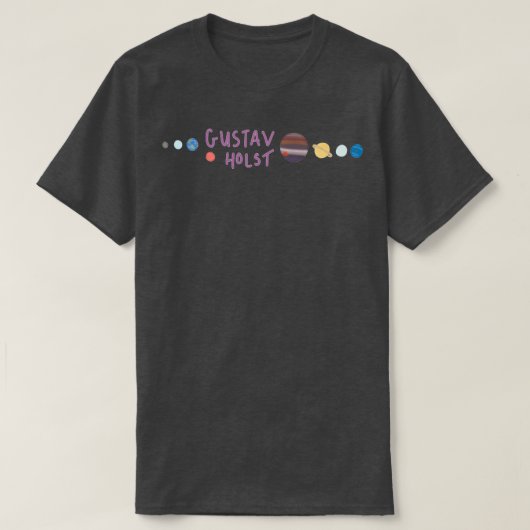 T-shirt Gustav Holst Les Planètes (Design devant)