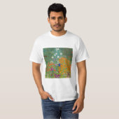 T-shirt Gustav Klimt - Jardin des fleurs (Devant entier)