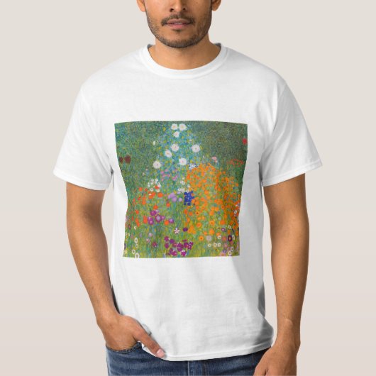 T-shirt Gustav Klimt - Jardin des fleurs (Devant)