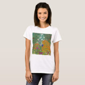 T-shirt Gustav Klimt - Jardin des fleurs (Devant entier)