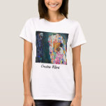 T-shirt Gustav Klimt - Mort et vie<br><div class="desc">Décès et vie - Gustav Klimt,  Huile sur toile,  1910-1915</div>