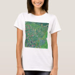 T-shirt Gustav Klimt - Paysage du jardin italien<br><div class="desc">Jardin italien / Paysage horticole italien - Gustav Klimt,  Huile sur toile,  1913</div>