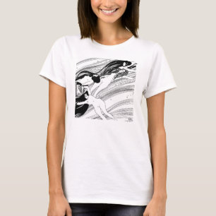 T-shirt Gustav Klimt - Sang de poisson Art surréaliste jap