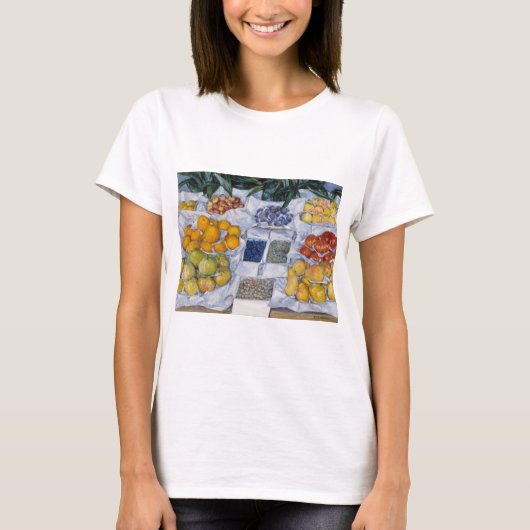 T-shirt Gustave Caillebotte - Fruits présentés sur un socl (Devant)
