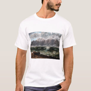 T-shirt Gustave Courbet - La Mer orageuse / La Vague
