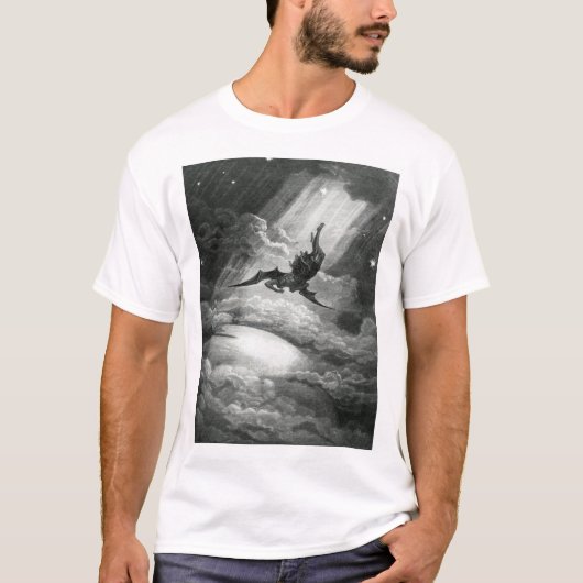 T-shirt Gustave Doré Paradise Lost Fall to Earth Active T- (Devant)