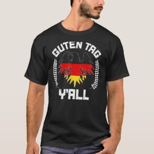T-shirt Guten Tag Y'all Biergarten Allemagne Drapeau Allem