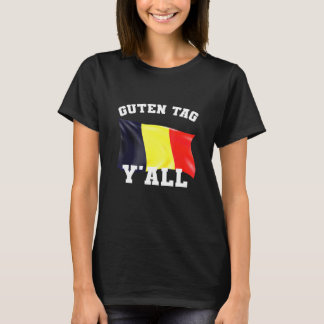 T-shirt Guten Tag Yall Bonjour Yall German American Tee A