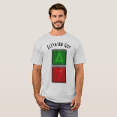 T-shirt Guy de l'ascenseur Boutons indicateurs (Devant entier)