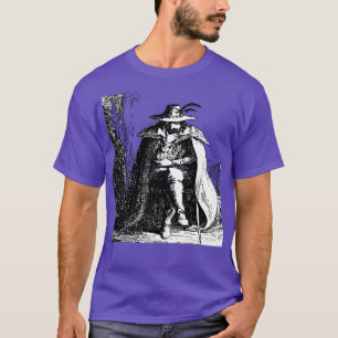 T-shirt Guy Fawkes Black and White Vector Art