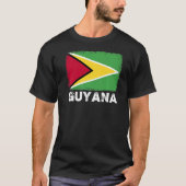 T-shirt Guyana Drapeau Soutien Guyane Personnes Femmes Hom (Devant)