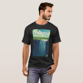 T-shirt Guyana Illustration Travel Art Vintage (Devant entier)