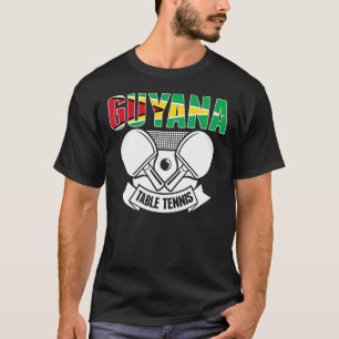T-shirt Guyana Ping Pong Guyane Table Tennis Team Suppo