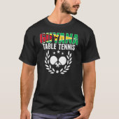 T-shirt Guyana Ping Pong Guyanese Table Tennis Team Supp (Devant)