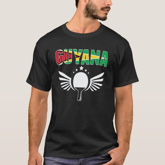 T-shirt Guyana Ping Pong Guyanese Table Tennis Team Suppo (Devant)