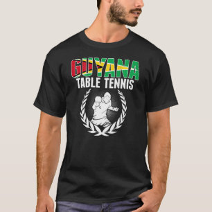 T-shirt Guyana Table Tennis Guyane Ping Pong Team Suppo