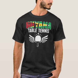 T-shirt Guyana Table Tennis Support Guyane Ping Pong