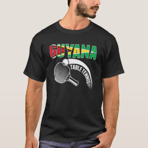 T-shirt Guyana Table Tennis Support Guyane Ping Pong T