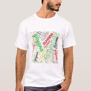 T-shirt Guyana Word Cloud