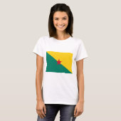 T-shirt Guyane - Drapeau de la Guyane Drapeau (Devant entier)