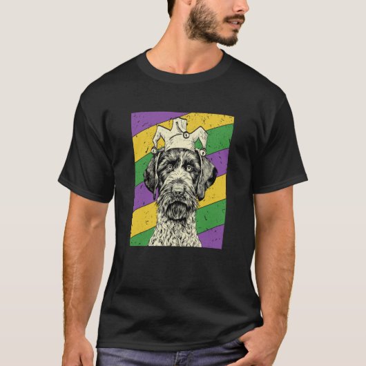 T-shirt GWP Jester Mardi Gras Dog Mom or Dad (Devant)