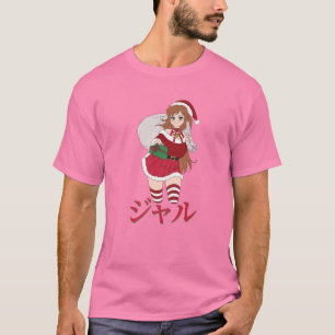 T-shirt Gyaru - Noël des animaux - mangas japonais Otaku A