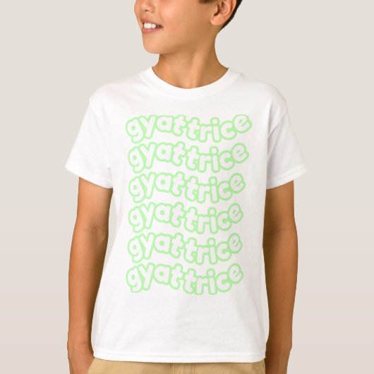T-shirt @gyattrice Logo Pastel Green Kid's (Devant)