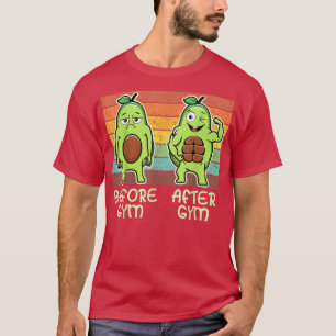T-shirt Gym Avocado, Hommes Femmes Poids Lifting, Travail