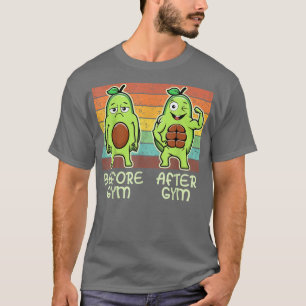T-shirt Gym Avocado, Hommes Femmes Poids Lifting, Travail