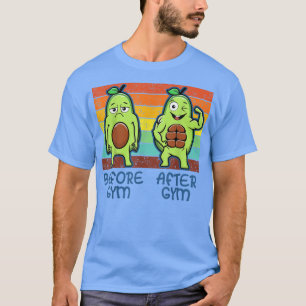 T-shirt Gym Avocado, Hommes Femmes Poids Lifting, Travail