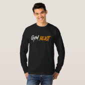 T-shirt Gym Beast Bodybuilding Poids Levant (Devant entier)