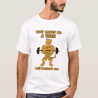 T-shirt Gym Chat. Chat drôle motivationnel