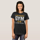 T-shirt GYM fitness entraînement exercice poids entraîneme (Devant entier)