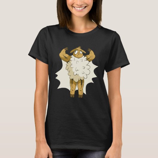 T-shirt Gym Inspiration Workout Exercise Bodybuilder Sheep (Devant)