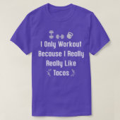 T-shirt Gym & Meican Food Taco Lover Plaisanterie Pour Hom (Design devant)
