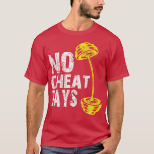 T-shirt Gym Ness Poids Lifting Aucun Jours De Cheat Distre