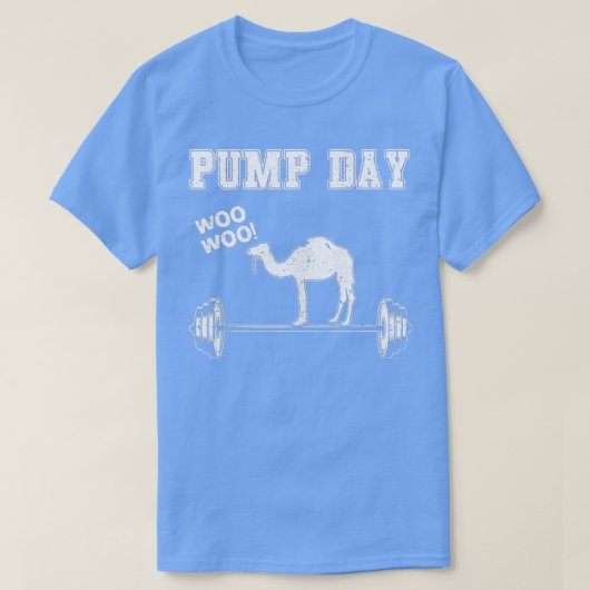 T-shirt Gym Pump Day Camel s Fitness Barbell Hommes Femmes (Design devant)