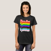 T-shirt Gym Rat LGBTQ fierté arc-en-ciel (Devant entier)